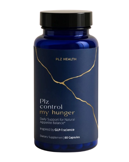 Plz control my hunger supplement bottle